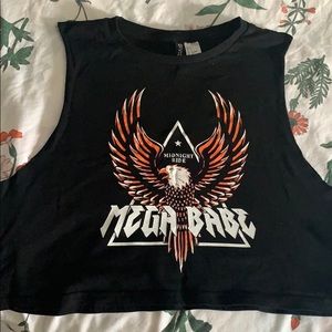 Black Crop top